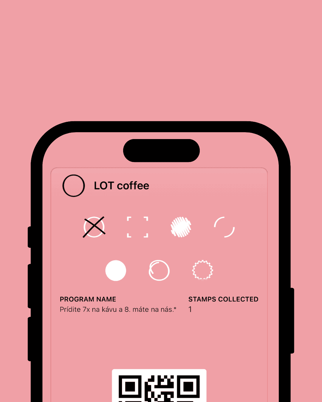 LOT coffee loyalty card