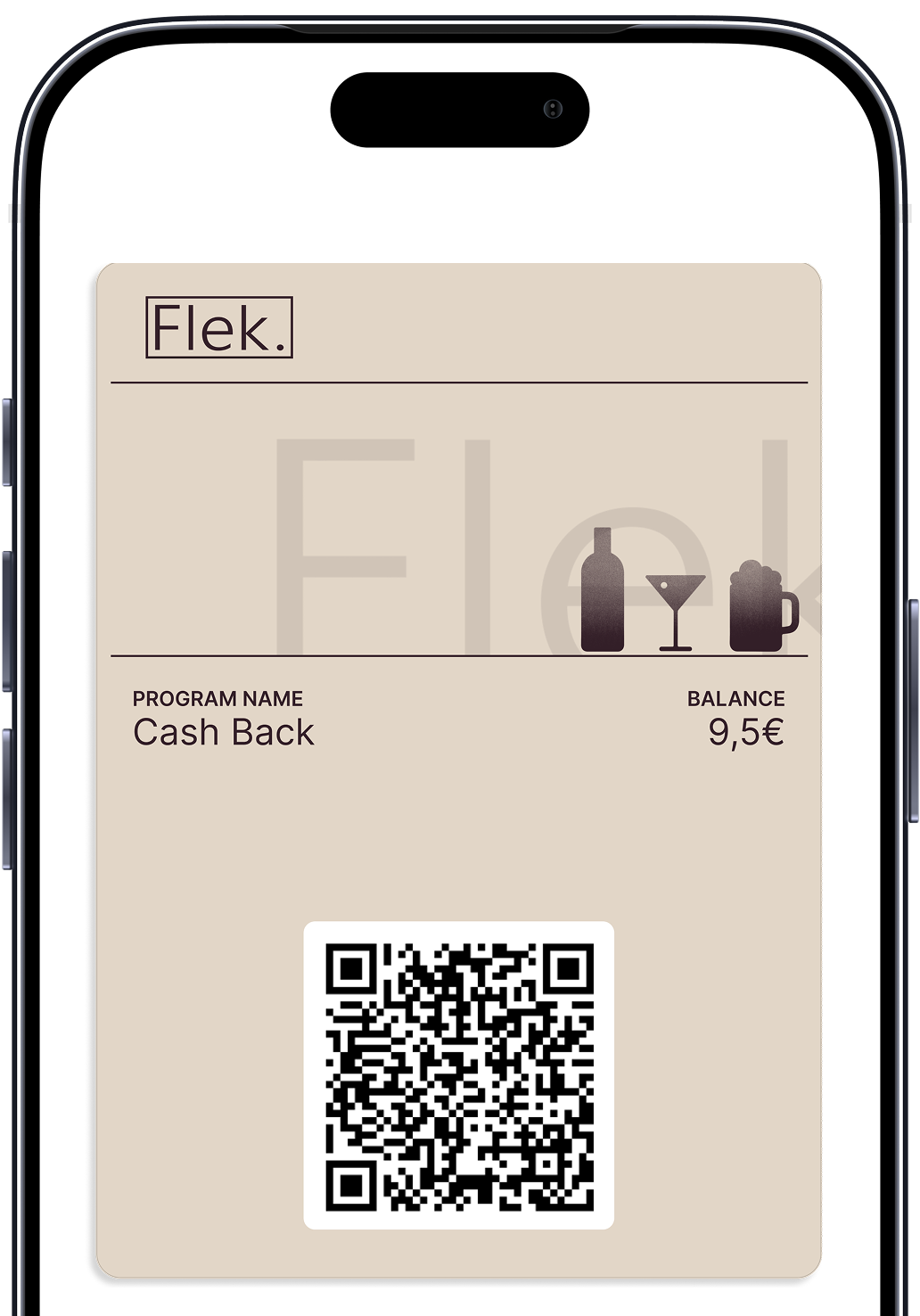 Cashbacková karta Flek v telefóne